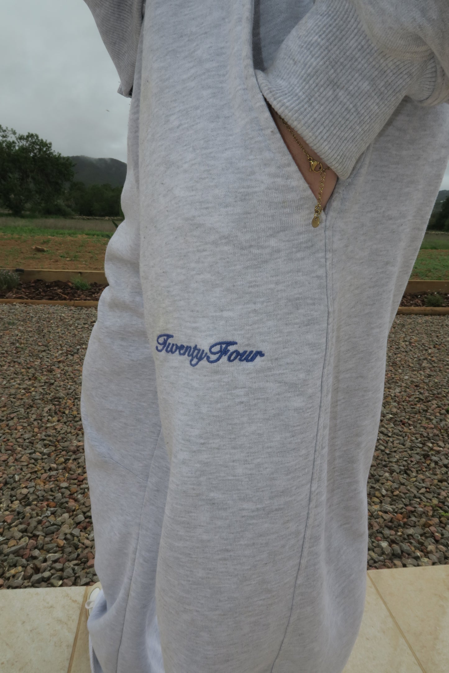 Pantalon chandal grey/blue