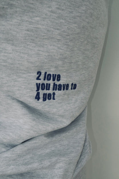 Sudadera gris 2love/4get