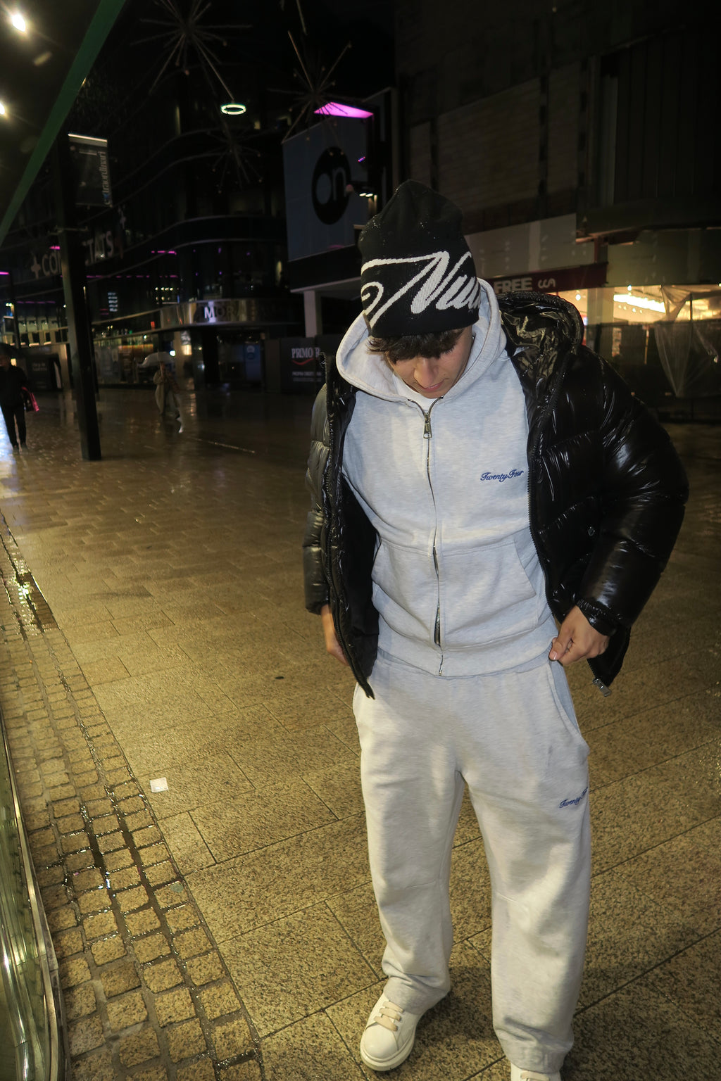 Conjunto chandal grey/blue