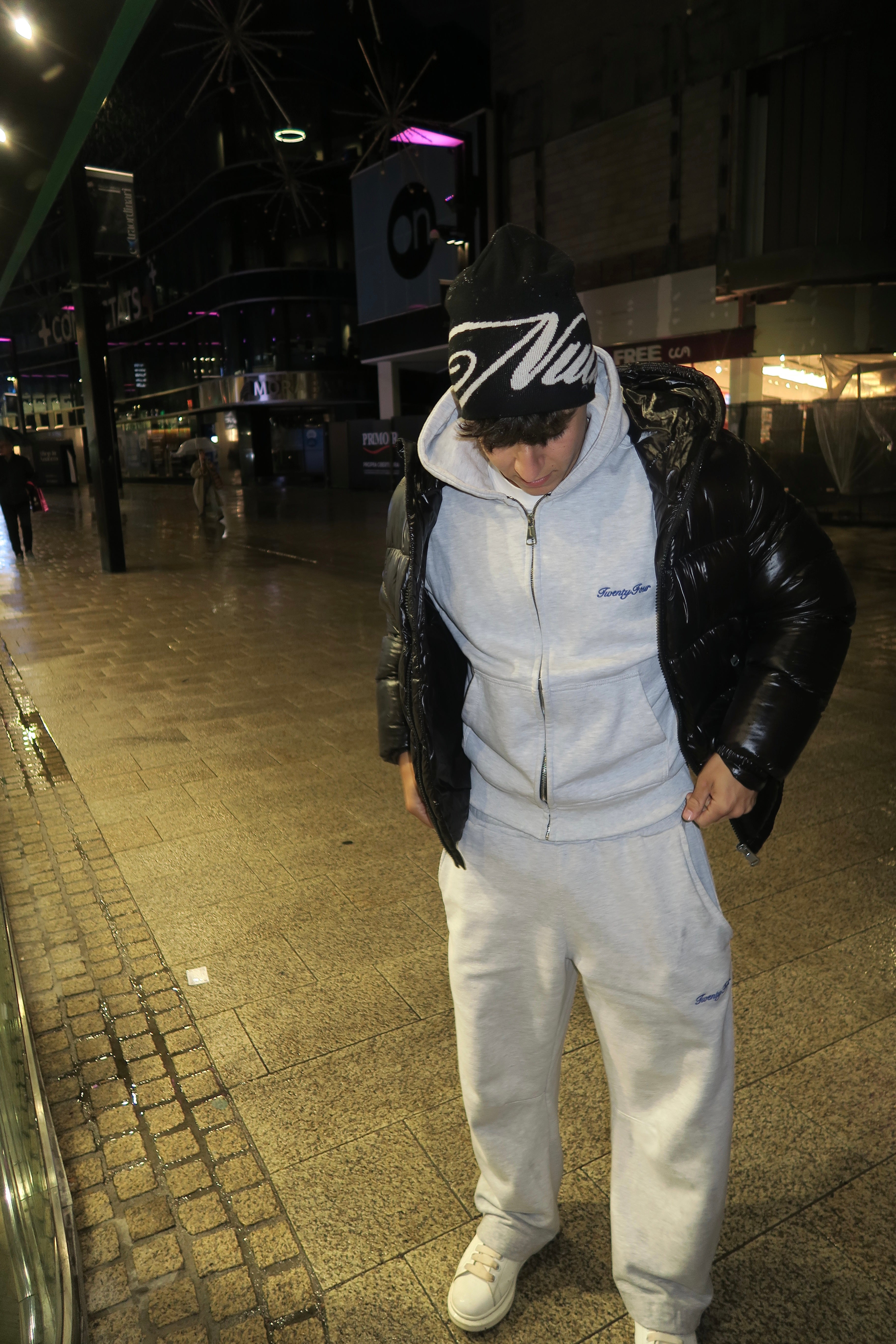 Conjunto chandal grey/blue