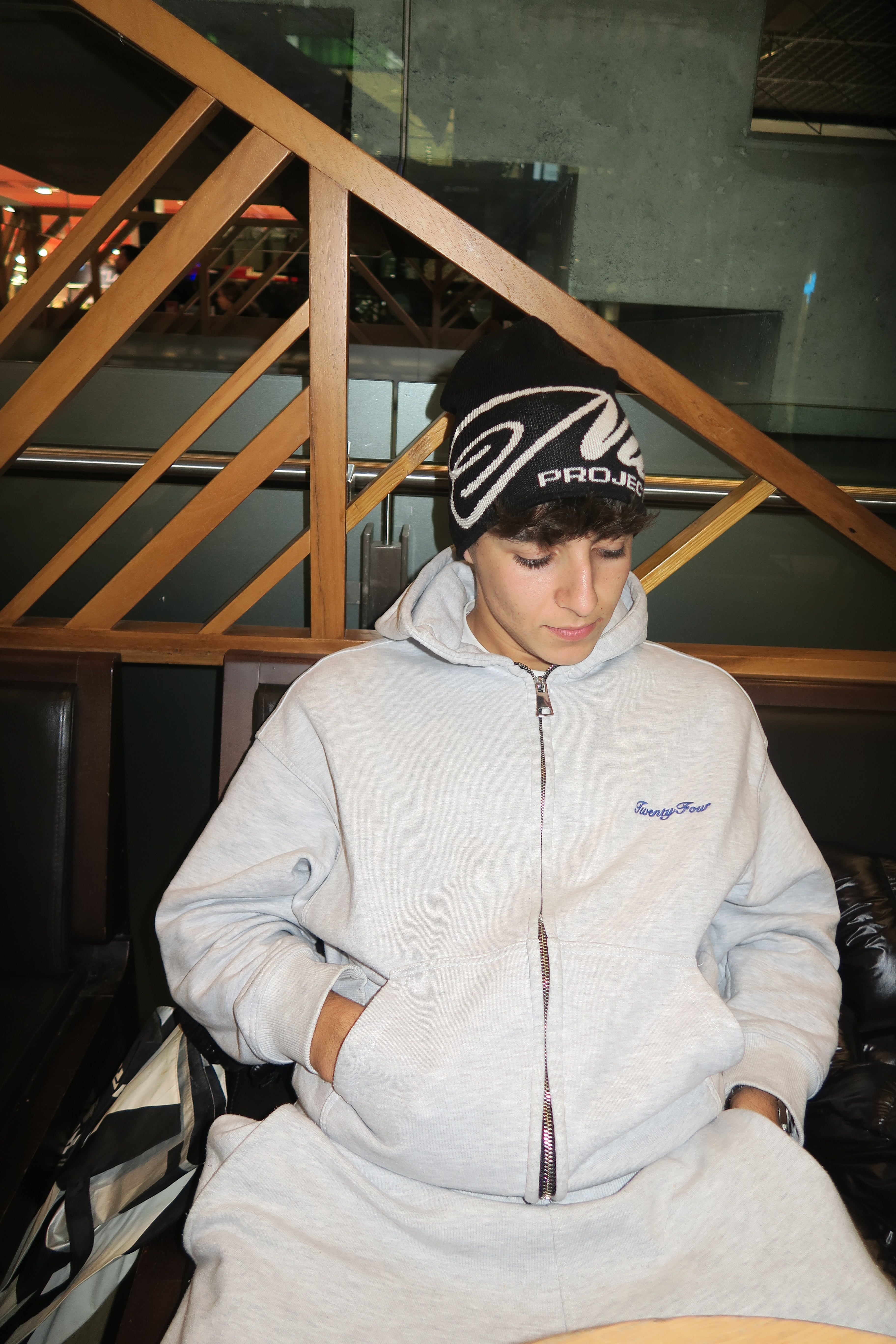 Conjunto chandal grey/blue