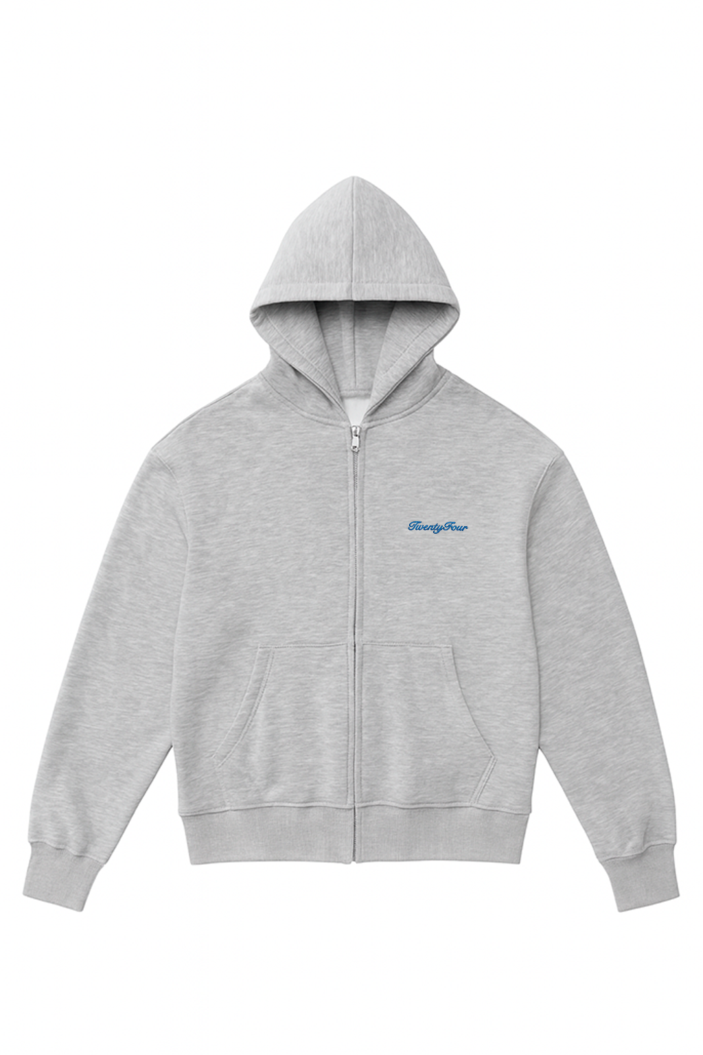Zip Hoodie grey/blue